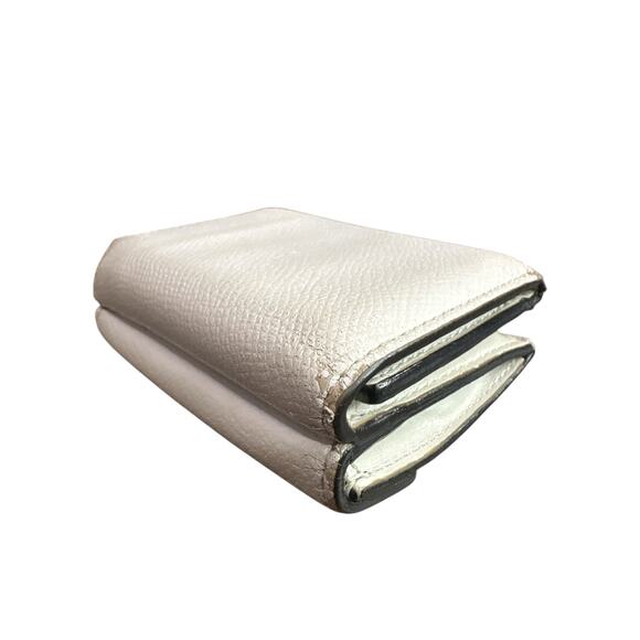 269. Fendi Vitello Liberty Zucca Trifold Wallet - Beige/Brown - Picture 6 of 12